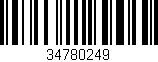 Código de barras (EAN, GTIN, SKU, ISBN): '34780249'