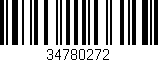 Código de barras (EAN, GTIN, SKU, ISBN): '34780272'