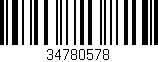 Código de barras (EAN, GTIN, SKU, ISBN): '34780578'