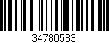 Código de barras (EAN, GTIN, SKU, ISBN): '34780583'