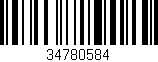 Código de barras (EAN, GTIN, SKU, ISBN): '34780584'