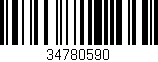 Código de barras (EAN, GTIN, SKU, ISBN): '34780590'