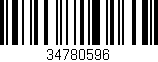 Código de barras (EAN, GTIN, SKU, ISBN): '34780596'