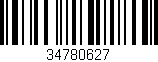 Código de barras (EAN, GTIN, SKU, ISBN): '34780627'