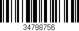 Código de barras (EAN, GTIN, SKU, ISBN): '34798756'