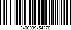 Código de barras (EAN, GTIN, SKU, ISBN): '3480989454778'