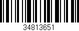 Código de barras (EAN, GTIN, SKU, ISBN): '34813651'