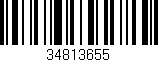 Código de barras (EAN, GTIN, SKU, ISBN): '34813655'