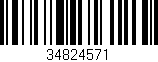 Código de barras (EAN, GTIN, SKU, ISBN): '34824571'
