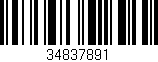 Código de barras (EAN, GTIN, SKU, ISBN): '34837891'
