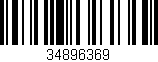 Código de barras (EAN, GTIN, SKU, ISBN): '34896369'