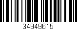 Código de barras (EAN, GTIN, SKU, ISBN): '34949615'