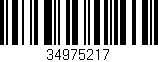 Código de barras (EAN, GTIN, SKU, ISBN): '34975217'