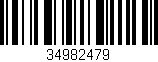 Código de barras (EAN, GTIN, SKU, ISBN): '34982479'