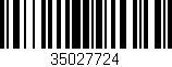 Código de barras (EAN, GTIN, SKU, ISBN): '35027724'