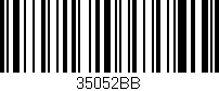 Código de barras (EAN, GTIN, SKU, ISBN): '35052BB'