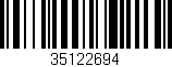 Código de barras (EAN, GTIN, SKU, ISBN): '35122694'