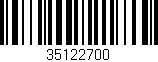 Código de barras (EAN, GTIN, SKU, ISBN): '35122700'