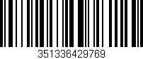 Código de barras (EAN, GTIN, SKU, ISBN): '351336429769'