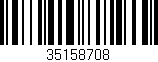 Código de barras (EAN, GTIN, SKU, ISBN): '35158708'