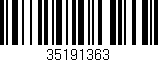 Código de barras (EAN, GTIN, SKU, ISBN): '35191363'