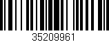 Código de barras (EAN, GTIN, SKU, ISBN): '35209961'