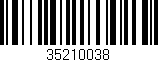 Código de barras (EAN, GTIN, SKU, ISBN): '35210038'
