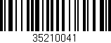 Código de barras (EAN, GTIN, SKU, ISBN): '35210041'