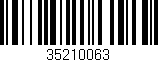 Código de barras (EAN, GTIN, SKU, ISBN): '35210063'