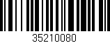 Código de barras (EAN, GTIN, SKU, ISBN): '35210080'