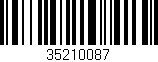 Código de barras (EAN, GTIN, SKU, ISBN): '35210087'