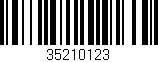 Código de barras (EAN, GTIN, SKU, ISBN): '35210123'