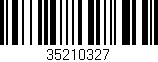 Código de barras (EAN, GTIN, SKU, ISBN): '35210327'