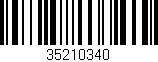 Código de barras (EAN, GTIN, SKU, ISBN): '35210340'