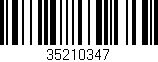 Código de barras (EAN, GTIN, SKU, ISBN): '35210347'