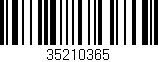 Código de barras (EAN, GTIN, SKU, ISBN): '35210365'