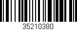 Código de barras (EAN, GTIN, SKU, ISBN): '35210380'