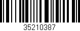 Código de barras (EAN, GTIN, SKU, ISBN): '35210387'