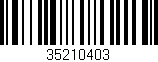 Código de barras (EAN, GTIN, SKU, ISBN): '35210403'