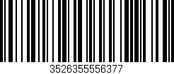 Código de barras (EAN, GTIN, SKU, ISBN): '3526355556377'
