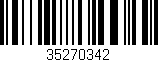Código de barras (EAN, GTIN, SKU, ISBN): '35270342'