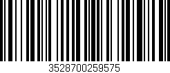 Código de barras (EAN, GTIN, SKU, ISBN): '3528700259575'