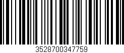 Código de barras (EAN, GTIN, SKU, ISBN): '3528700347759'