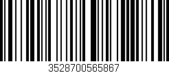 Código de barras (EAN, GTIN, SKU, ISBN): '3528700565867'