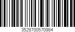 Código de barras (EAN, GTIN, SKU, ISBN): '3528700570984'