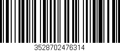 Código de barras (EAN, GTIN, SKU, ISBN): '3528702476314'