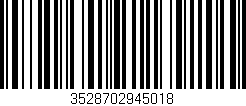 Código de barras (EAN, GTIN, SKU, ISBN): '3528702945018'