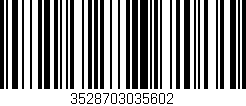 Código de barras (EAN, GTIN, SKU, ISBN): '3528703035602'