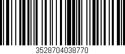 Código de barras (EAN, GTIN, SKU, ISBN): '3528704038770'