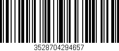 Código de barras (EAN, GTIN, SKU, ISBN): '3528704294657'